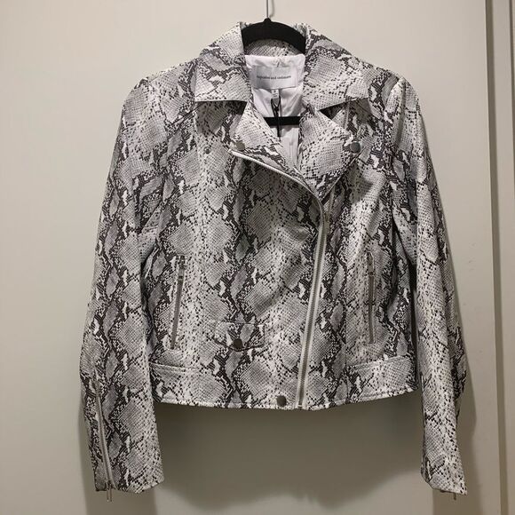 Cupcakes and CashmereBeatrix Snake Moto Jacket NWT - Picture 7 of 8